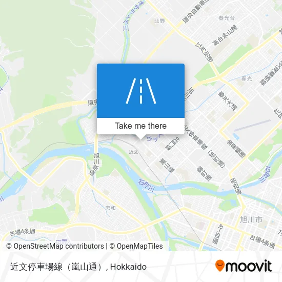 近文停車場線（嵐山通） map