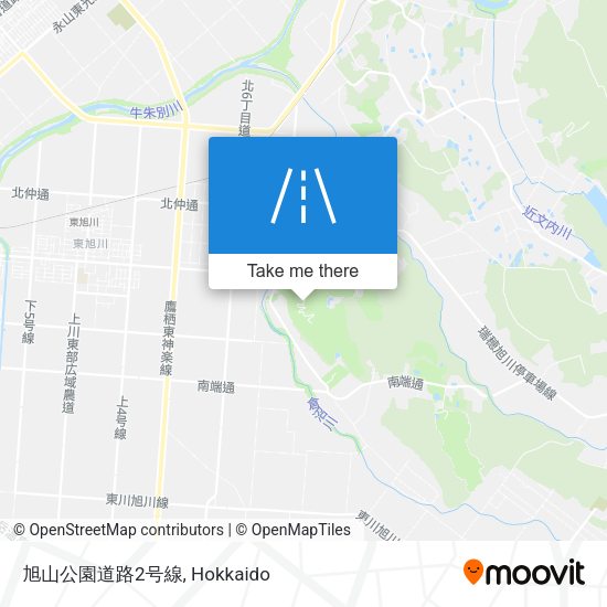 旭山公園道路2号線 map