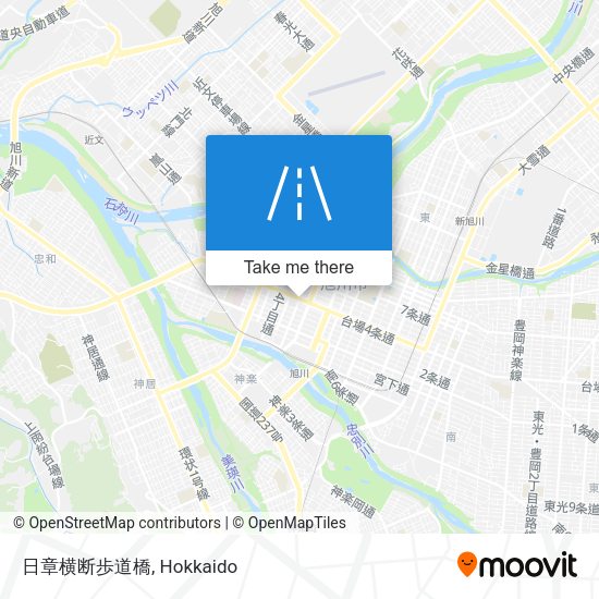 日章横断歩道橋 map