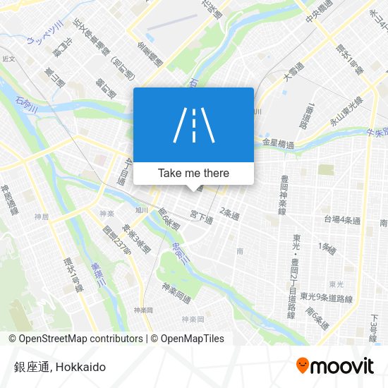 銀座通 map