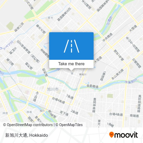 新旭川大通 map
