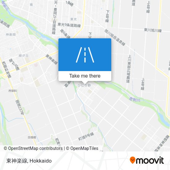 東神楽線 map