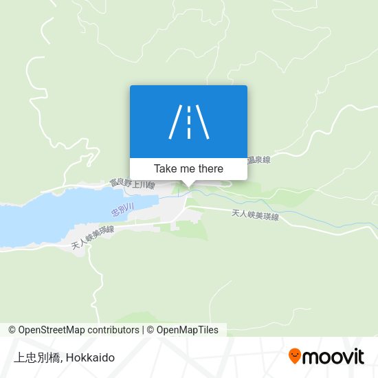 上忠別橋 map