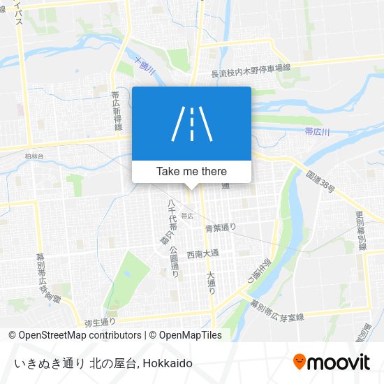 いきぬき通り 北の屋台 map