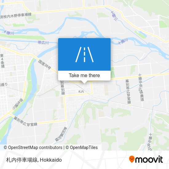 札内停車場線 map