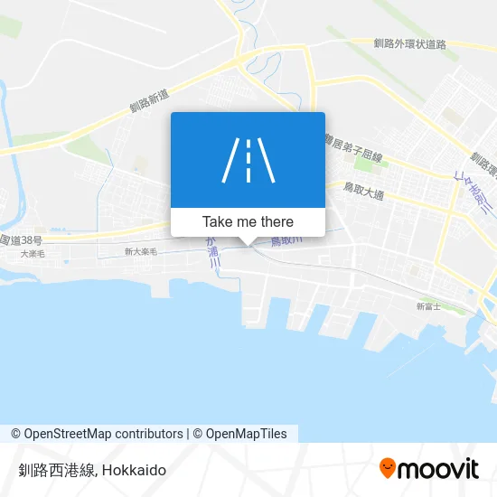 Kushiro West Port Line map