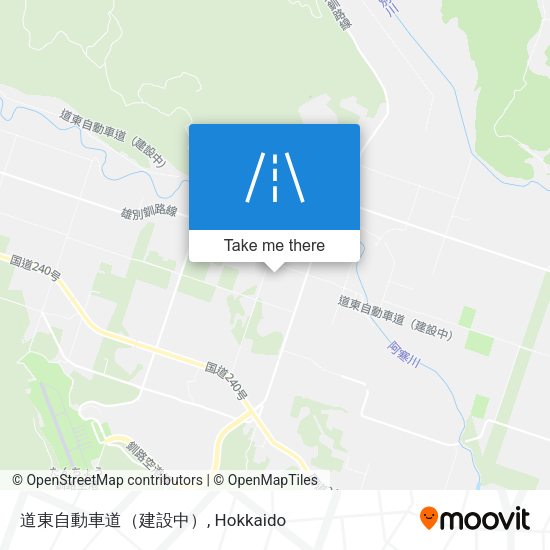 道東自動車道（建設中） map