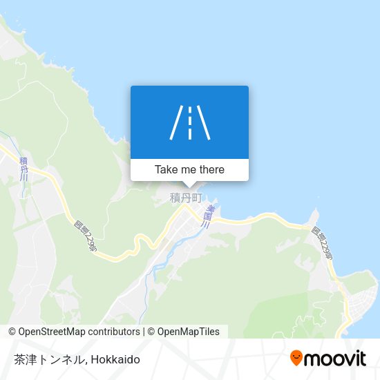 茶津トンネル map
