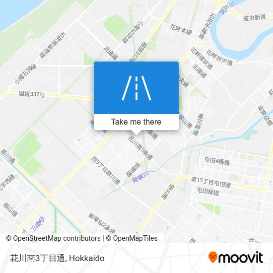 花川南3丁目通 map