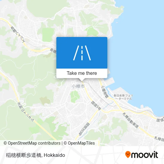 稲穂横断歩道橋 map