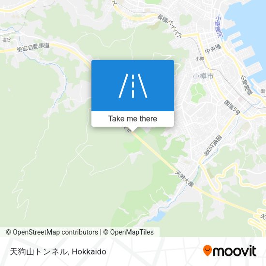 天狗山トンネル map