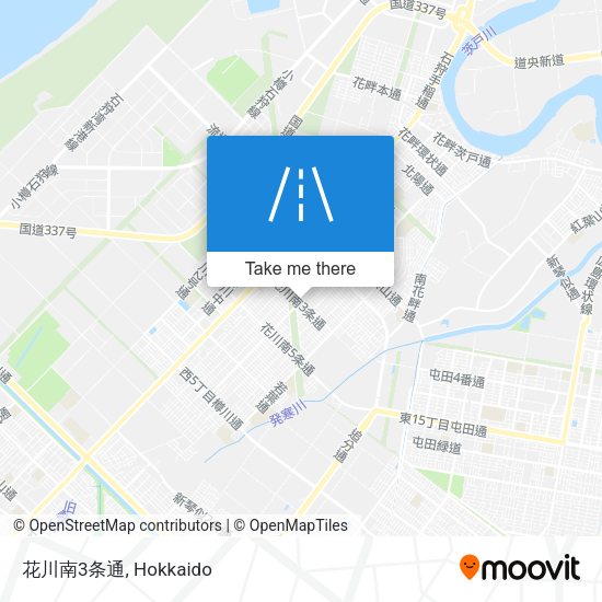 花川南3条通 map