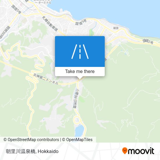 朝里川温泉橋 map