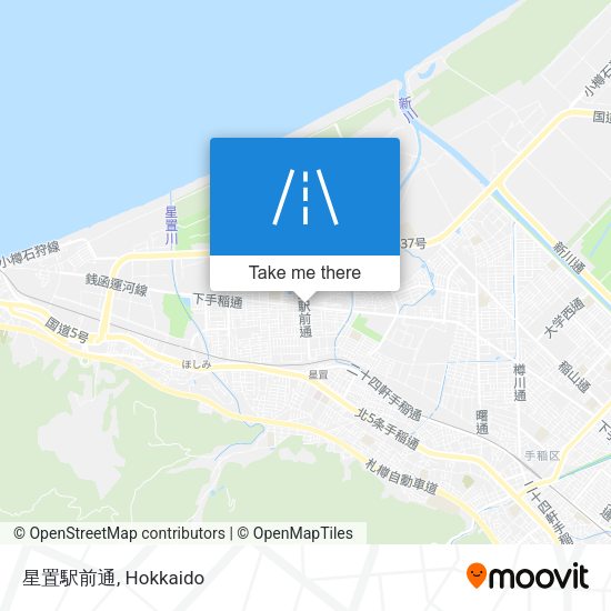 星置駅前通 map