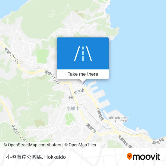 小樽海岸公園線 map