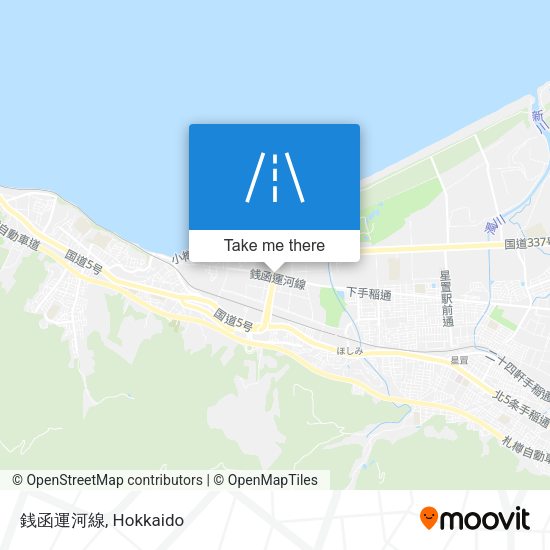 銭函運河線 map