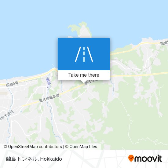 蘭島トンネル map