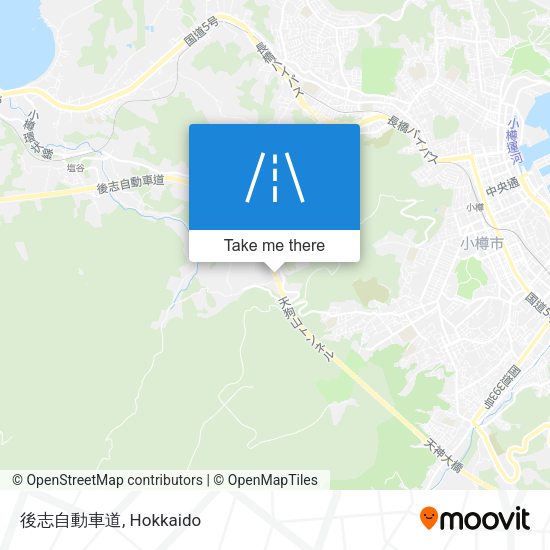 後志自動車道 map