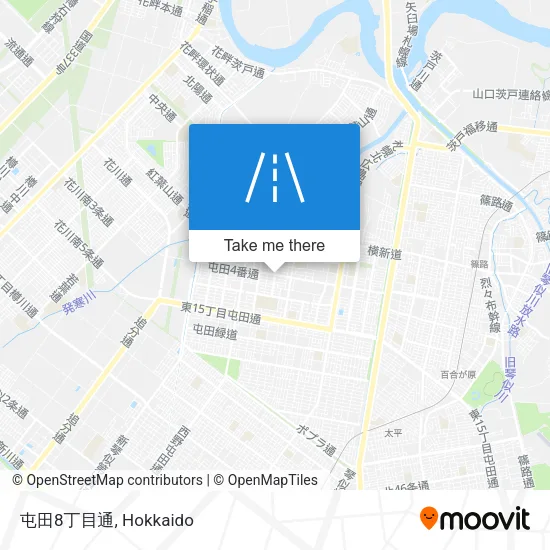 屯田8丁目通 map