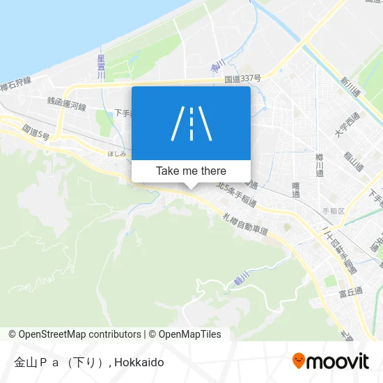 Kanayama Parking Area (Downhill) map