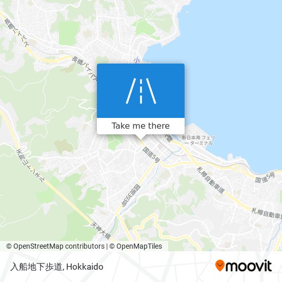 入船地下歩道 map