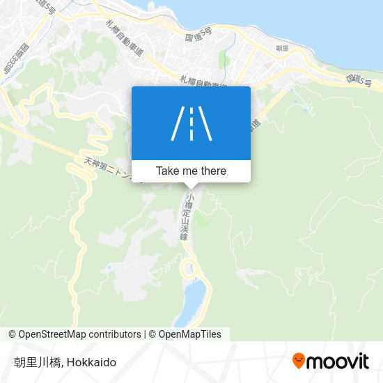 朝里川橋 map