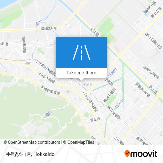 手稲駅西通 map