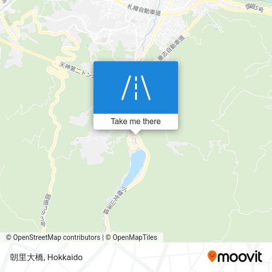 朝里大橋 map