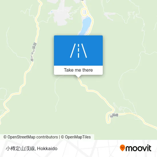 小樽定山渓線 map