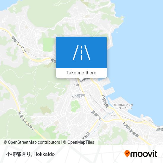 小樽都通り map