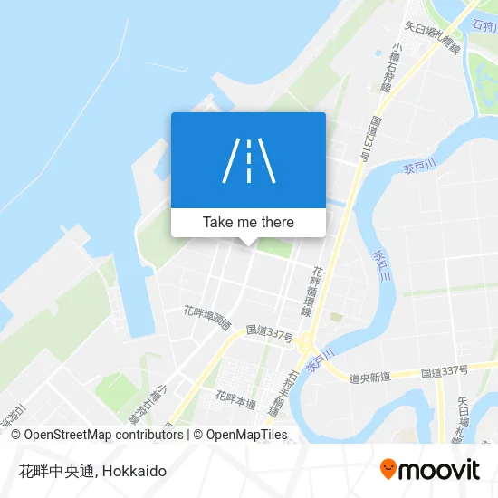 花畔中央通 map