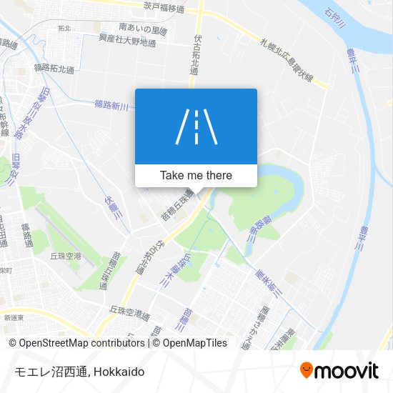 モエレ沼西通 map