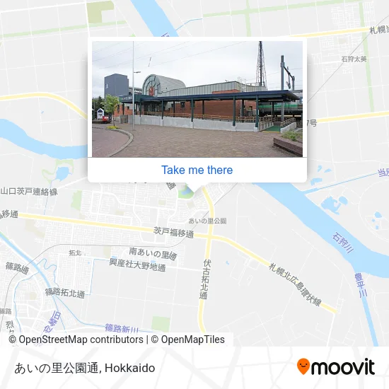 あいの里公園通 map