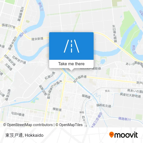 東茨戸通 map