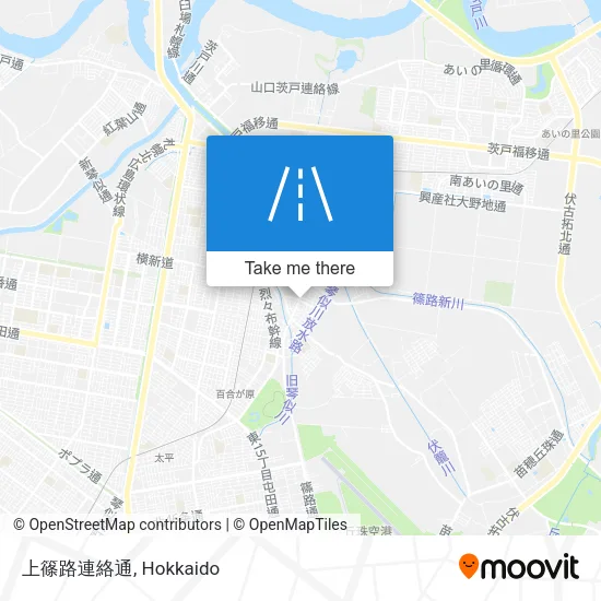 上篠路連絡通 map