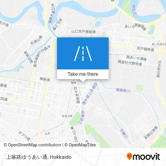 上篠路ゆうあい通 map