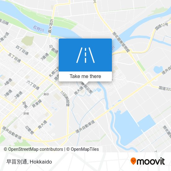 早苗別通 map