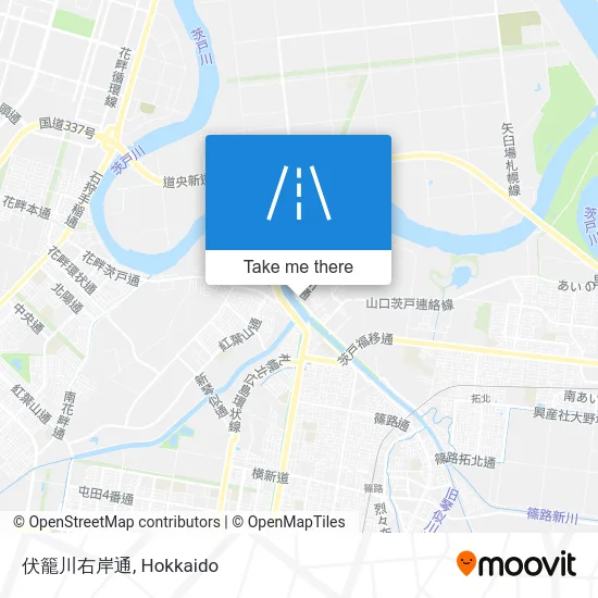 伏籠川右岸通 map