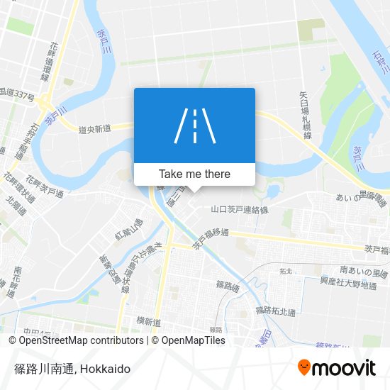 篠路川南通 map