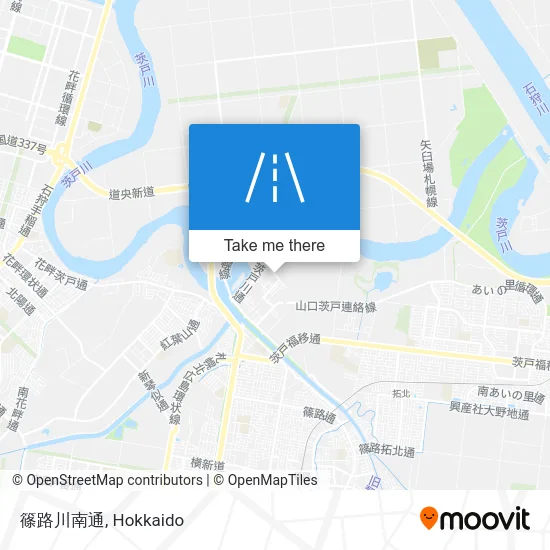 篠路川南通 map