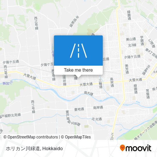 ホリカン川緑道 map
