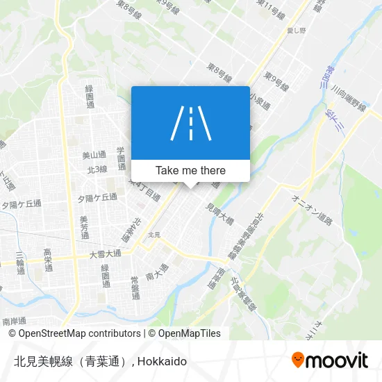 北見美幌線（青葉通） map