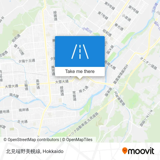 北見端野美幌線 map