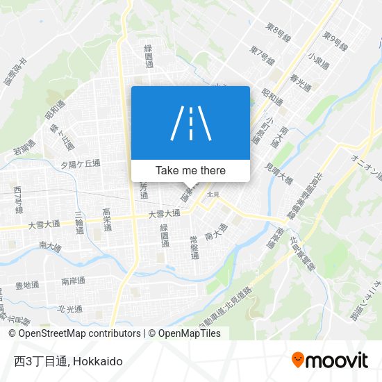 西3丁目通 map