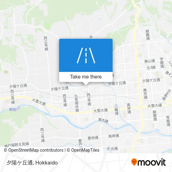 夕陽ケ丘通 map