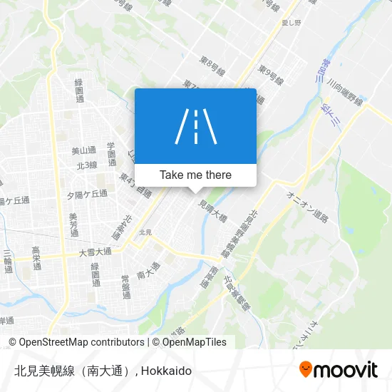 Kitami Bihoro Line (South Main Street) map