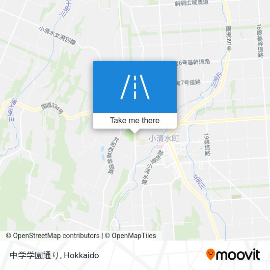中学学園通り map