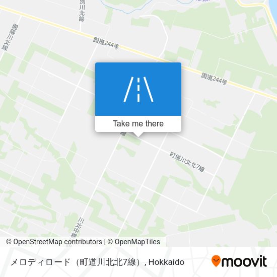 メロディロード（町道川北北7線） map