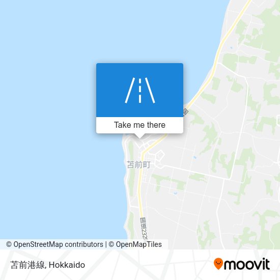 苫前港線 map