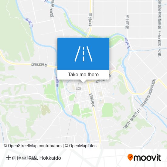 士別停車場線 map